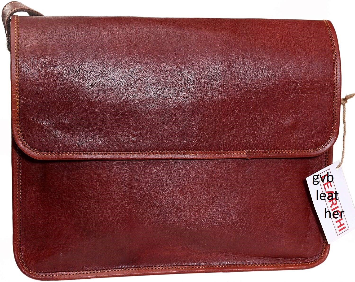 Bolso De Hombre Vintage De Cuero Impresionante Para Laptop Y Mensajero