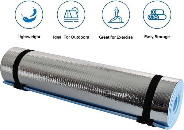 Colchón para dormir de espuma EVA enrollable con aislamiento térmico impermeable