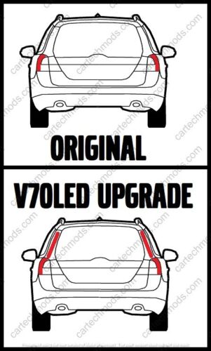 Facelift taillight upgrade module for Volvo XC70/V70 2008 - 2013 - Picture 3 of 17