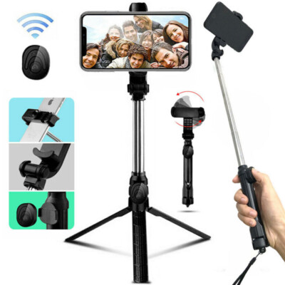 Extendable Travel Tripod Phone Holder Cell Phone Tripod Stand for iPhone Samsung