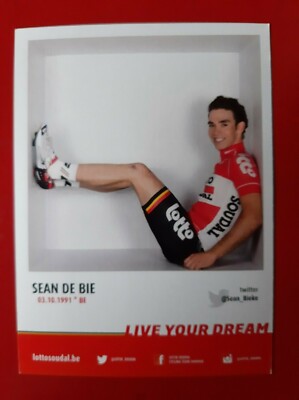 CYCLING cycling card SEAN DE BIE team LOTTO SOUDAL 2015