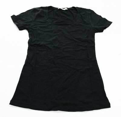 Active Basic Women's Solid Short Sleeve Scoop Neck T-Shirt KH4 Black Small 