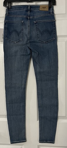 Edwin Pixie 9” Mid Rise Skinny Jeans Women’s 24 Blue Stretch (Anthropologie) - Picture 4 of 4
