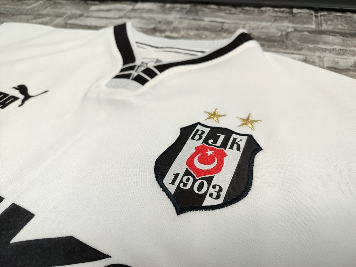 BESIKTAS JK 2000 2001 Match Worn Home Shirt Jersey Turkey Football