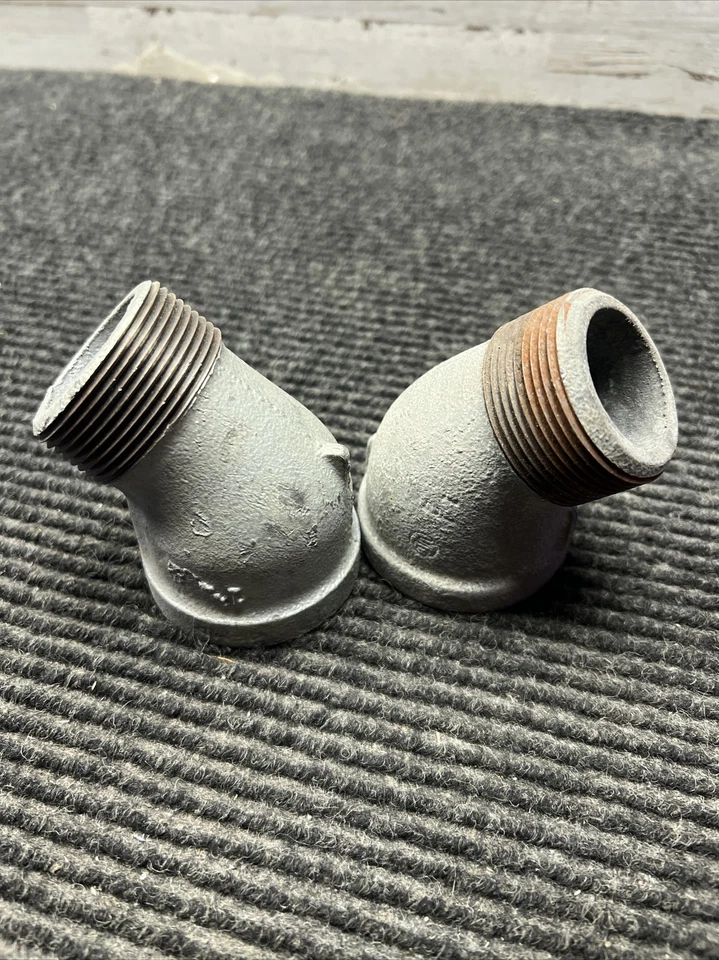 Lot of 2 Ward 1-1/2 in. MNPT x 1-1/2 in. Pipe Size FNPT Threaded 45 Degree Elbow - Image 2 of 4