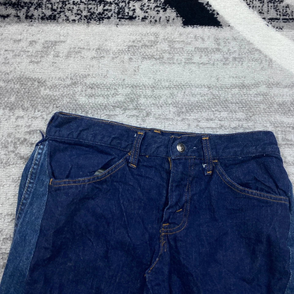 VTG Levis A Line Skirt Denim Jeans Ladies Size 8 Blue Big E Orange Tab Women 70s - Image 2 of 4