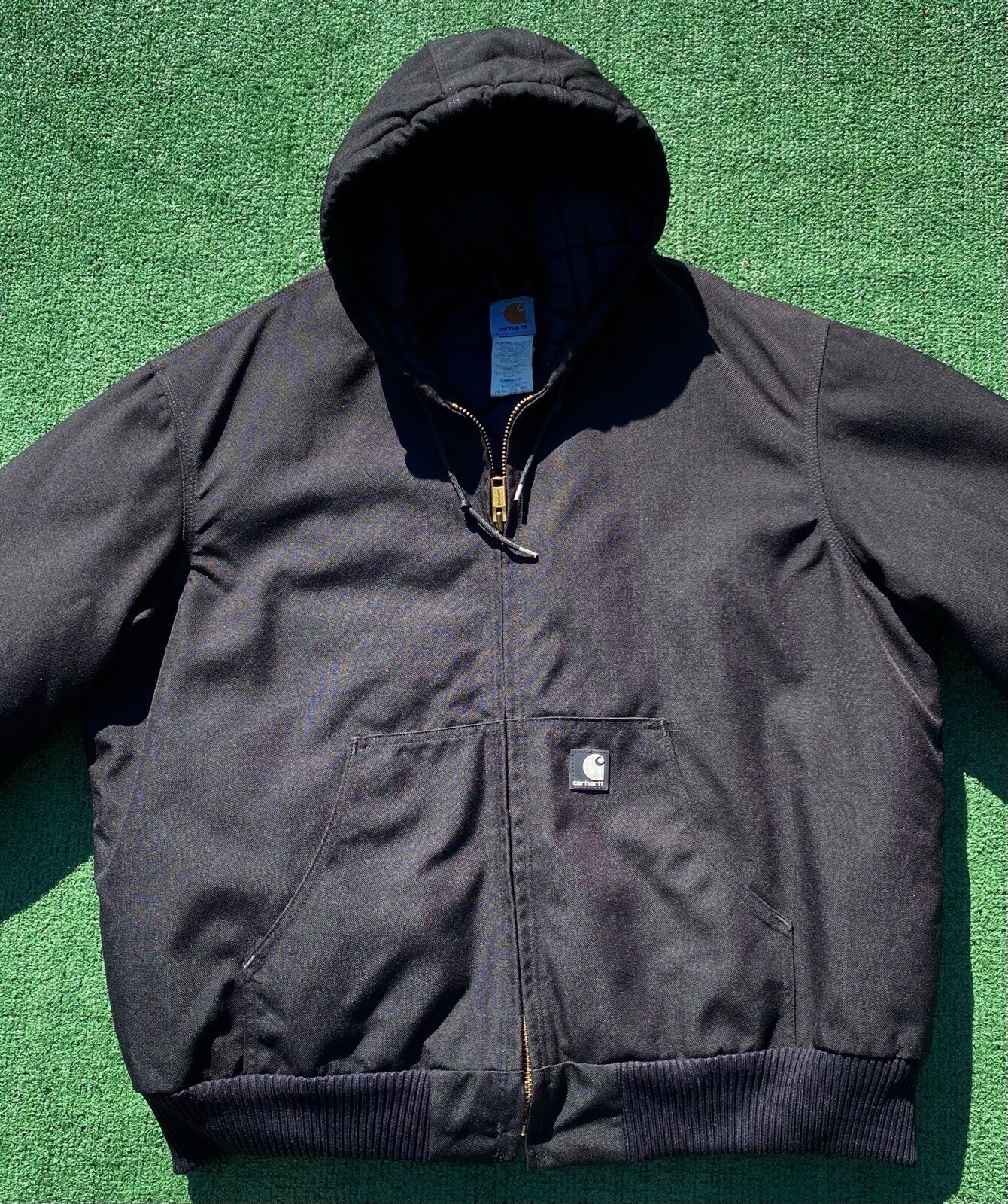 Carhartt Quilted Insulated Black Jacket J133 Men’s Si… Gem