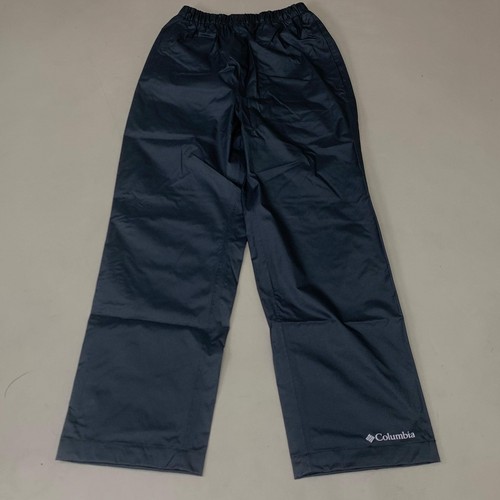 COLUMBIA Trail Adventure Rain Hiking Pants Unisex Youth Sz XS Black RY8036-010