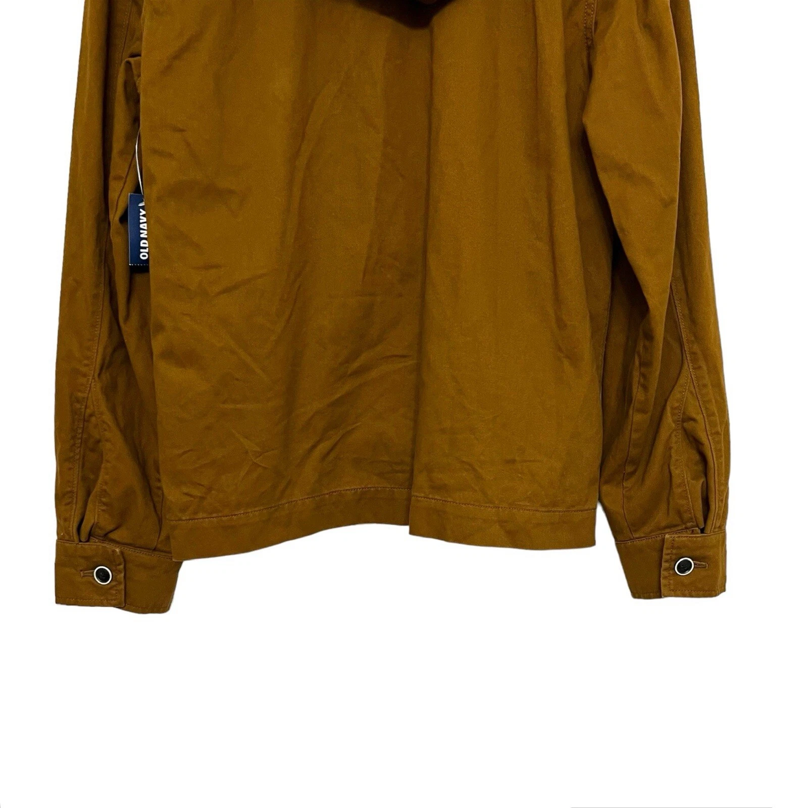 OLD NAVY Men's Cotton Hooded Rye Brown Jacket Size M NWT image 6