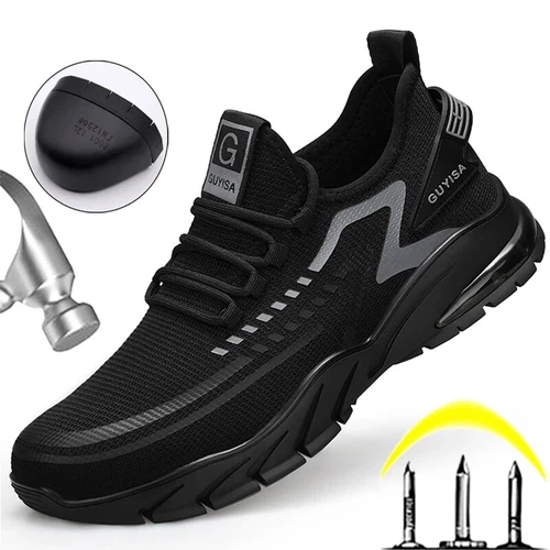 Damen Sicherheit Arbeit Turnschuhe Leicht Atmungsaktiv Stahlkappe Schuhe Rutschfest - Bild 4 von 15