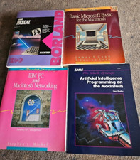 Lot of 4 Vintage Macintosh Books - Programmin...