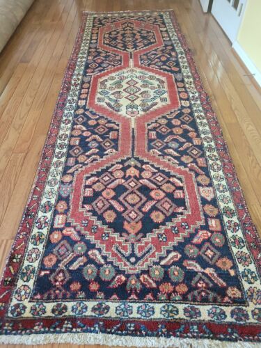 3.4 x 10.5 ALFOMBRA HERIZ CAUCÁSICA DE COLECCIÓN SERAPI KAZAJO ANTIGUO CORREDOR USHAK TRIBAL - Imagen 2 de 12