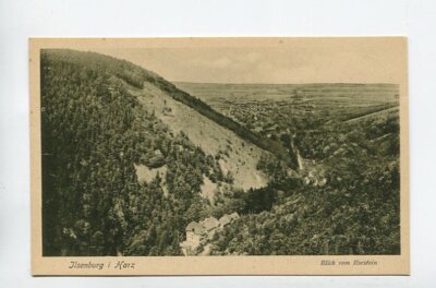 Postcard Ilsenburg Harz view from Ilsestein