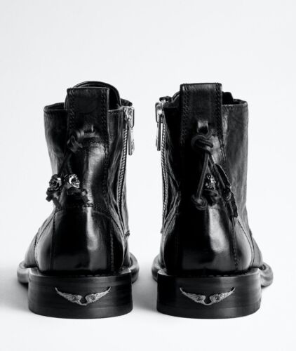 Zadig & Voltaire Size 37 EUR excellent condition Lauren Roma boots - Foto 1 di 2