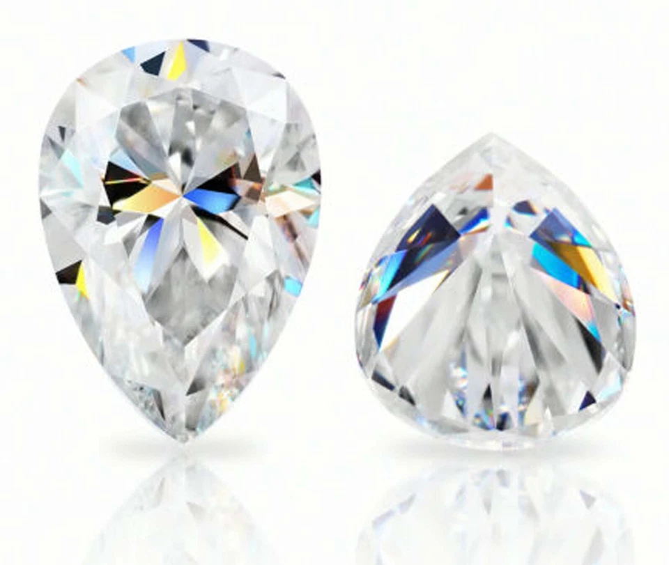 Diamond Lab Grown Certified 1.25 Ct CVD Loose Pear Shape FL-Clarity Gemstone 4DD - Image 4 of 4