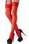 Indexbild 2 - Strapse-Strümpfe rot M L XL XXL Damen Nylons breite Spitze stockings &#034;Rouge&#034; S32