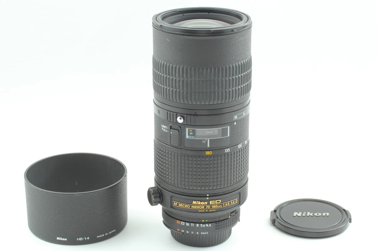Near Mint + Hood] Nikon AF Micro Nikkor 70-180mm f4.5-5.6 D ED