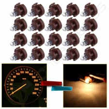 20x Warm White T3 Neo Wedge halogen Light Instrument Cluster Panel  Gauge Bulbs