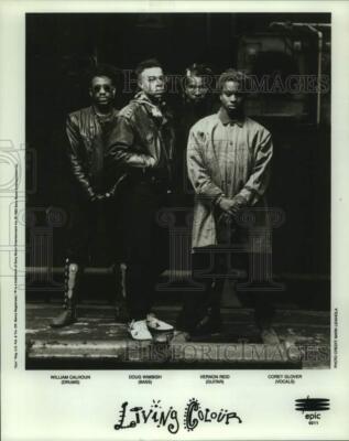 1992 Press Photo Four members of Living Colour band nop50514