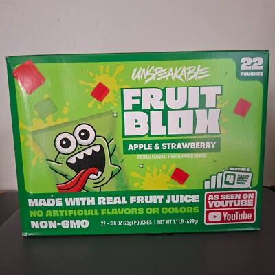 Unspeakable Fruit Blox 22 Pack Apple Strawberry 'AS SEEN ON