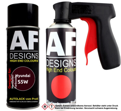 Spraydosen Griff Set für Hyundai S5W Ruby Wine Perl Basislack Klarlack Handgriff