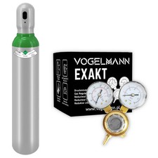 Vogelmann Gasflasche 8L ARGON 4.8 Schutzgas Schwei&szlig;gas WIG Gasregler EXAKT