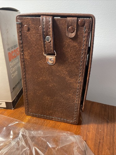 BECKMAN DELUXE CARRING CASE DC-215 LEATHER BRN HD 150 Series TL246 CT231 - Picture 3 of 5