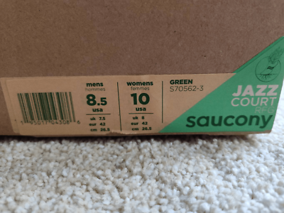 Saucony JAZZ COURT RFG S70562-3 Green Cotton Sneakers Men’s Saucony JAZZ COURT RFG S70562-3 Green Cotton Sneakers Men main image 4
