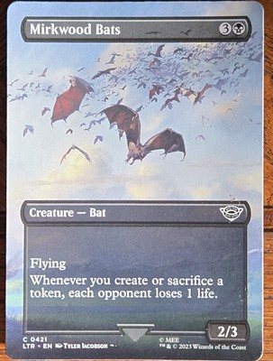 Mirkwood Bats (Borderless) Lord of the Rings NM or Better Extended Art Brand New