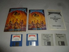 AMIGA COMMODORE COMPUTER PC GAME DRAKKHEN W MANUAL INFOGRAMES 1989