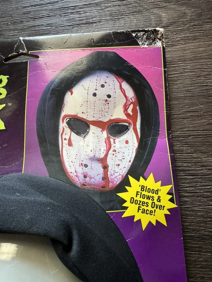 NEW Vintage Ski Mask Bleeding Dripping Blood Heart Pump Halloween Fun World 90s - Image 4 of 4