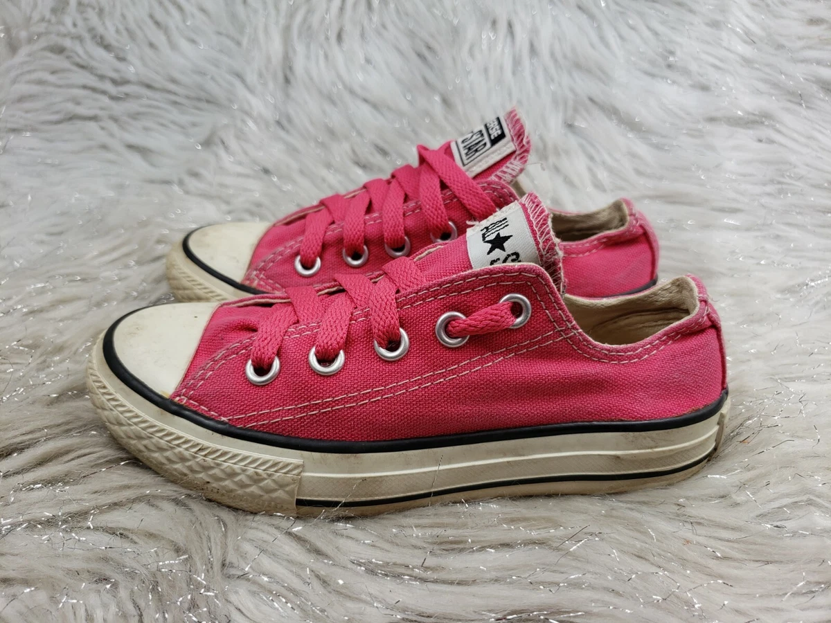 Hot pink deals kids converse