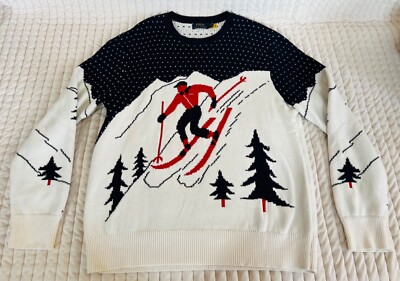Polo Ralph Lauren Classic Downhill Skier Graphic Knit Christmas