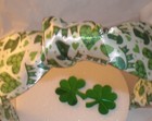 New St. Patrick's Day Green & White Headband Flexible Bow — photo 5