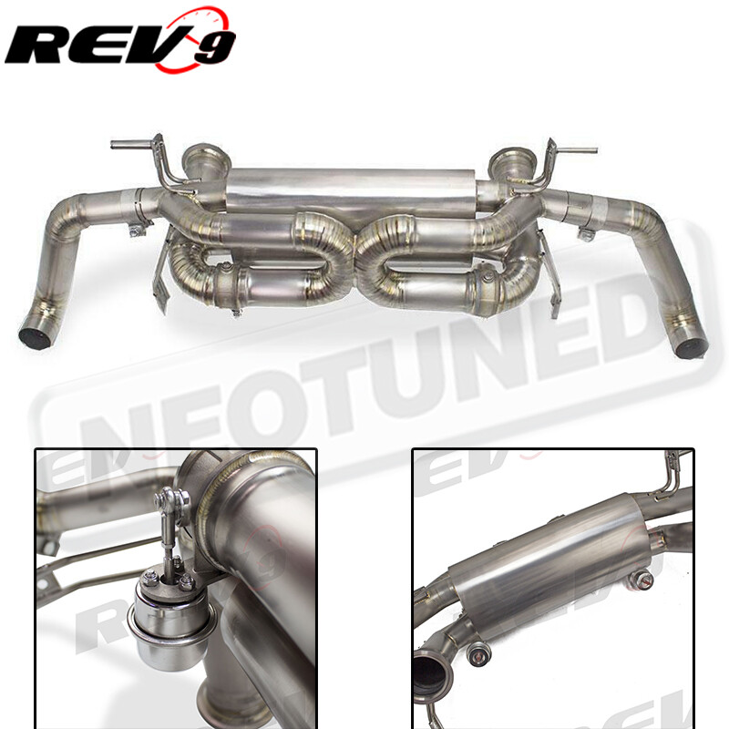 Rev9 3" Titanium Cat-Back Exhaust With Valve Controlled For Audi R8 5.2L 2009-15