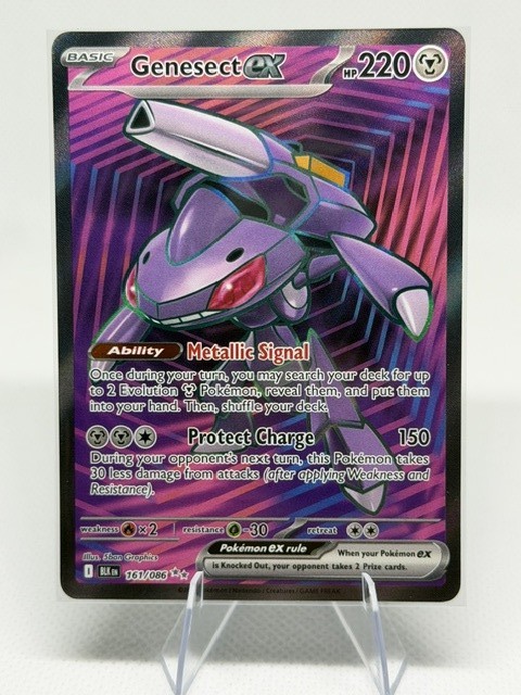Genesect ex 161/086 Holo Ultra Rare Black Bolt Pokemon Near Mint