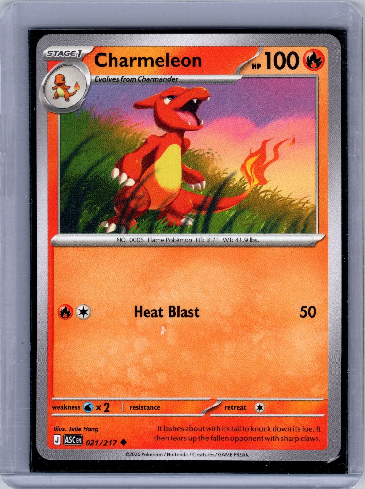 Pokémon TCG ME: Ascended Heroes Charmeleon 021/217 NM uncommon (#120)