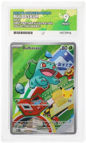 Bulbasaur - Black Star Promo - 037 - Graded Ace 9 - 2026 First Partner Series 1