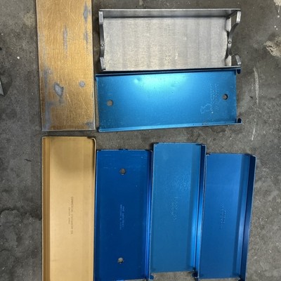 Aluminum Bank Coin Holder Lot Citizens Bank Trust Co. Different Makers Vintage