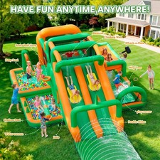 Inflatable Water Slide Bounce House Extra Large Double Slides Bouncer Castle Kid