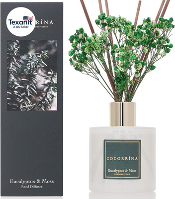 Eucalyptus Moss Reed Diffuser Set 6.7oz Home Fragrance with Sticks