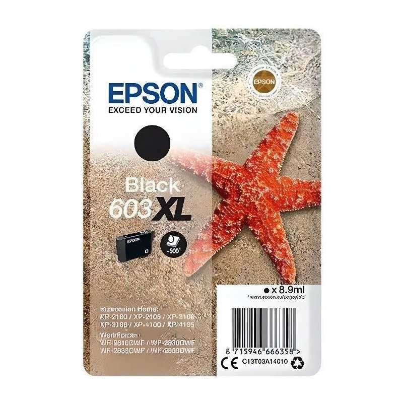 Cartouche encre Epson 603 XL noir C13T03A14010 pour imprimante Expression Home XP