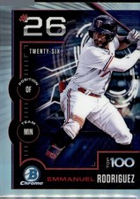 2025 Bowman #BTP-26 Emmanuel Rodriguez Bowman Scouts Top 100 BZ38