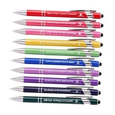 Christian Bible Verse Ballpoint Pen - Inspirational Scripture Pens Bulk 10