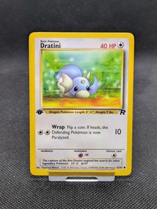 Dratini 53/82 Team Rocket 1st Edition Common Pokémon Card