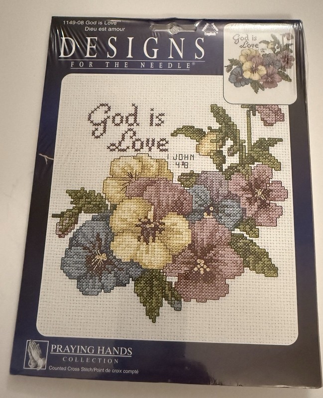 Janlynn God Is Love 1149-08 Designs For The Needle Counted CrossStitch Kit - New