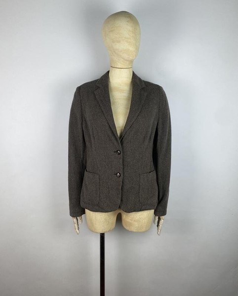 Women Eleventy Milano Blazer Brown Tweed 36