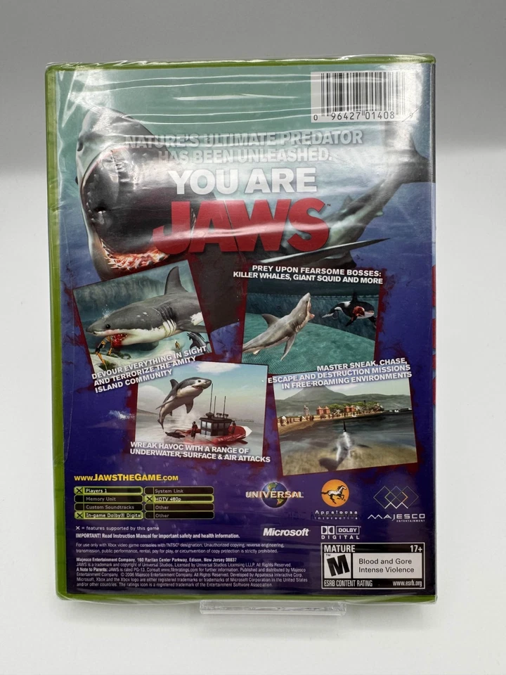 Jaws Unleashed for Microsoft Xbox **BRAND NEW** - Image 2 of 4