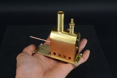 M50 Mini Steam Boiler for Model Engines   Copper, 12ml Capacity, Safe Valve