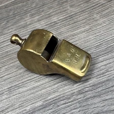 B & O Railroad Brass Cork Ball Whistle Baltimore Ohio Railroad